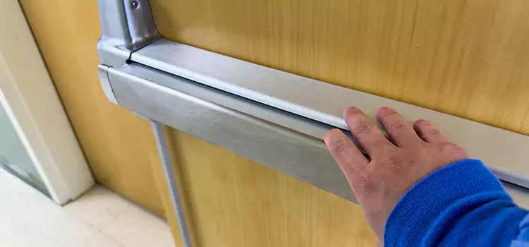 Installing a Push Bar on a Door Eagle Pass
